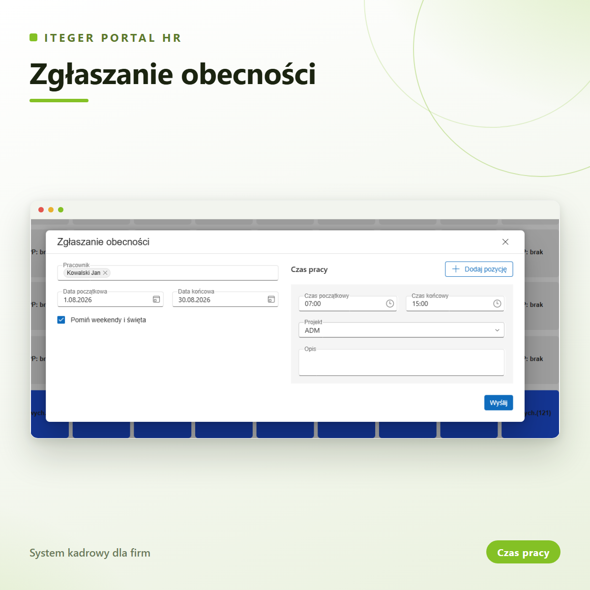Zgłaszanie obecności