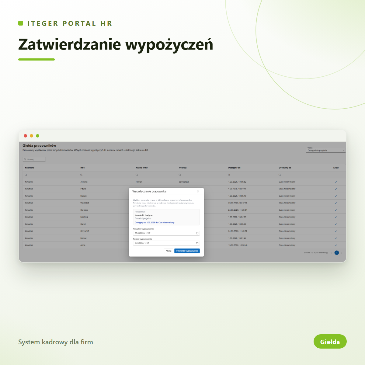 Zatwierdzanie wypożyczeń
